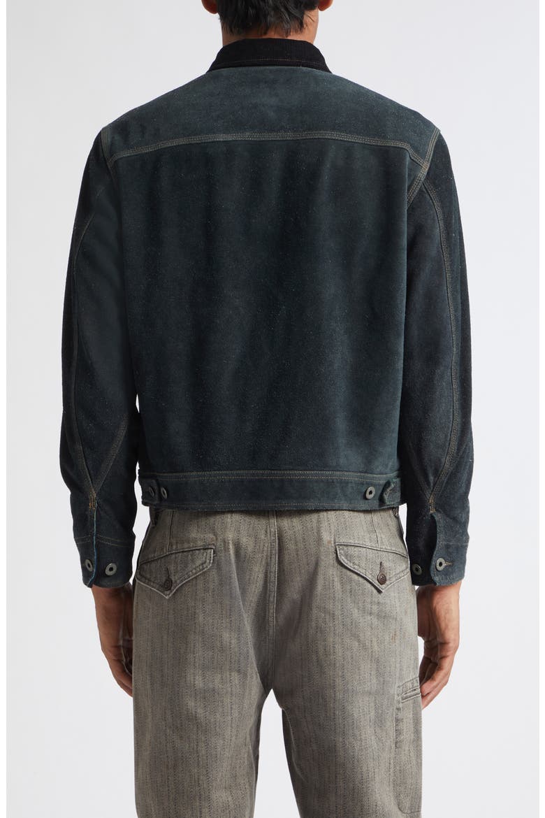 Chrysler Indigo Suede Jacket, Alternate, color, VINTAGE INDIGO
