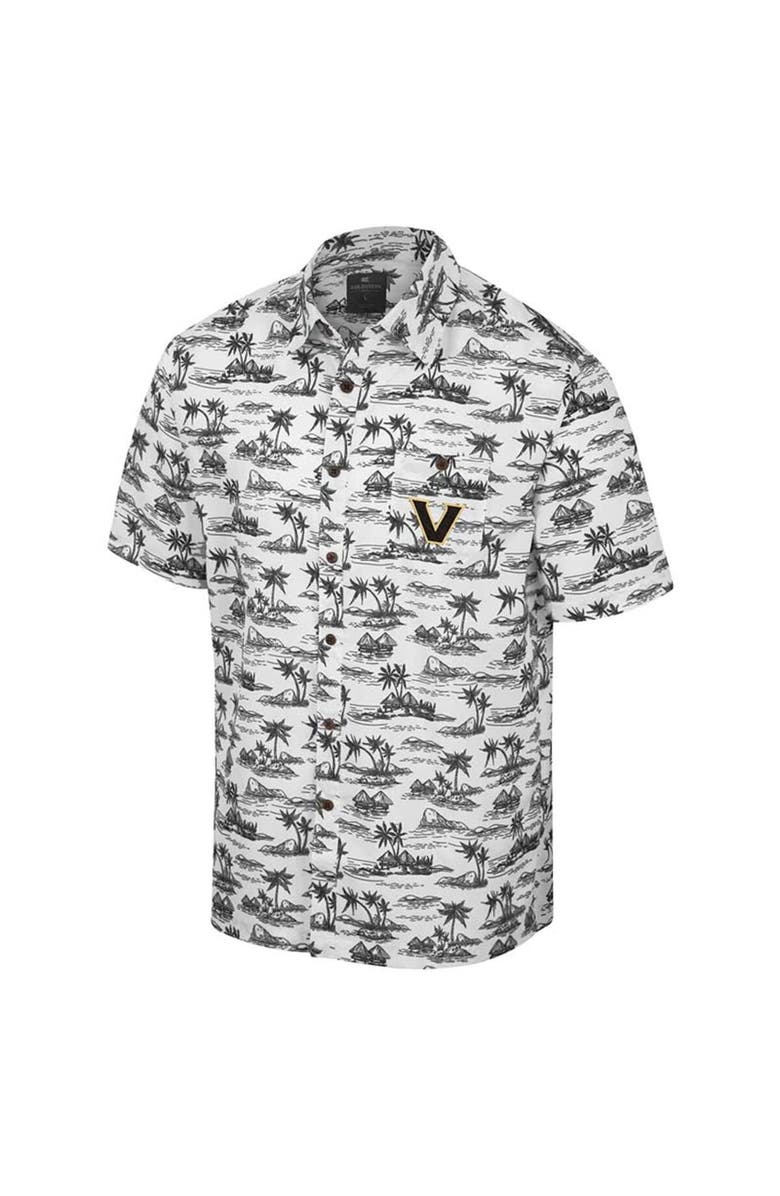 COLOSSEUM Men's Colosseum White Vanderbilt Commodores Spontaneous is Romantic Camp Button-Up Shirt, Alternate, color, White