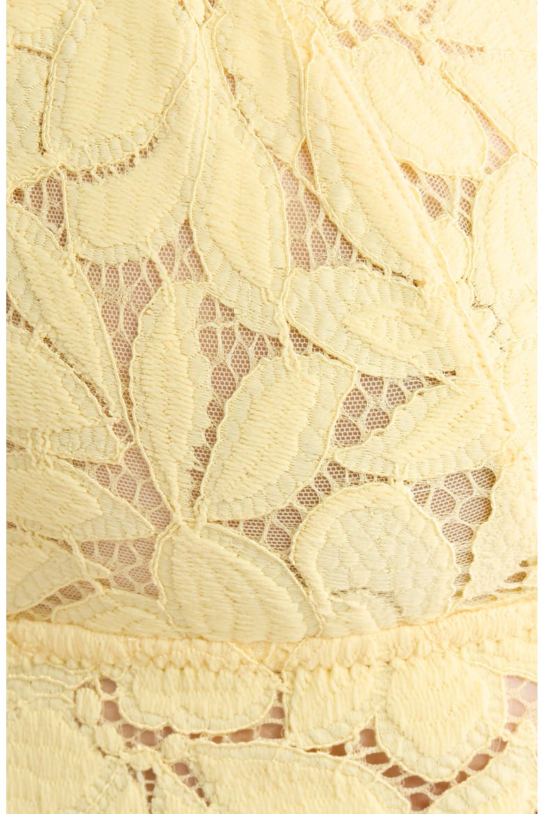 Celeste Lace Triangle Bralette, Alternate, color, VANILLA