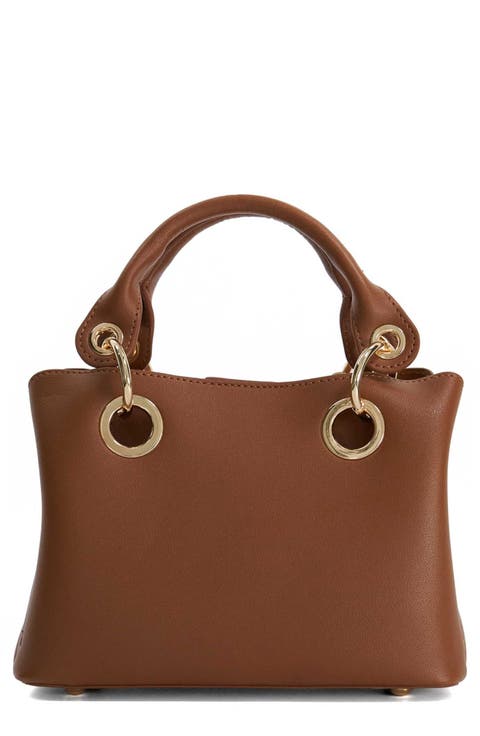 Diddydelaser Faux Leather Top Handle Bag