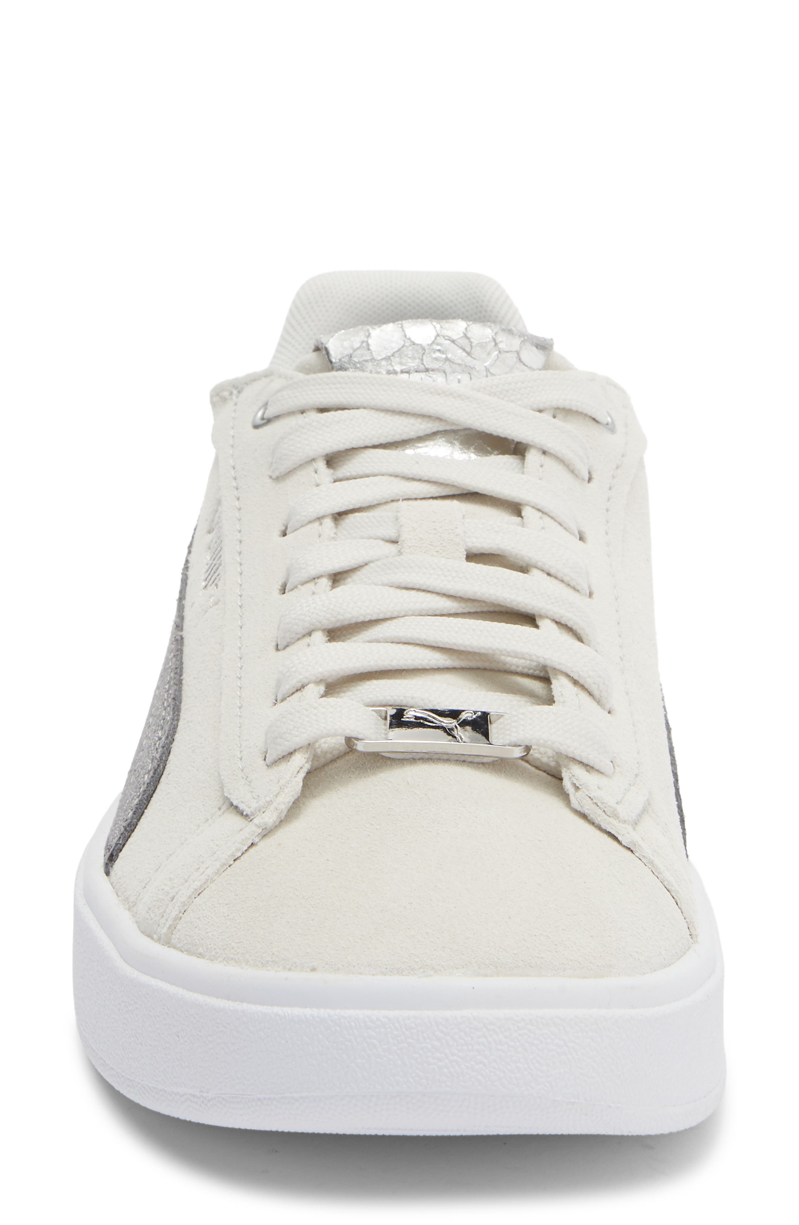 PUMA Aveline Low Top Sneaker, Alternate, color, Feather Gray/ Puma Aged Silver