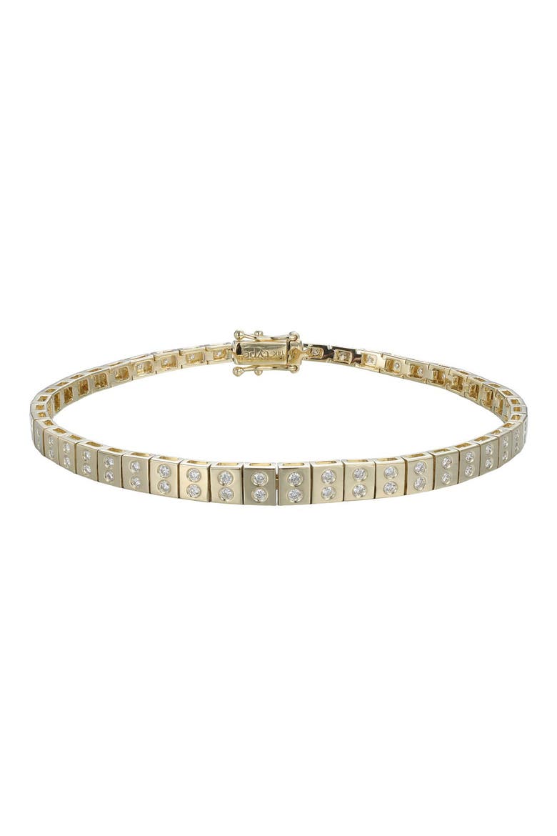 Leggo ID Mini Diamond Tennis Bracelet, Main, color, GOLD