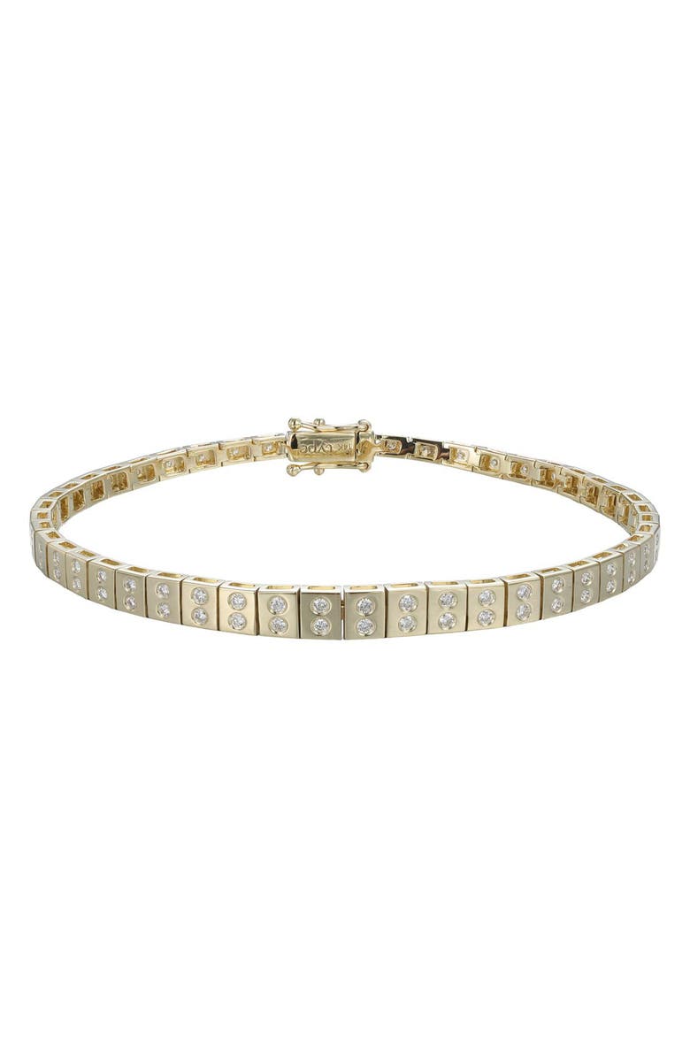 TYPE JEWELRY Leggo ID Mini Diamond Tennis Bracelet, Main, color, Gold