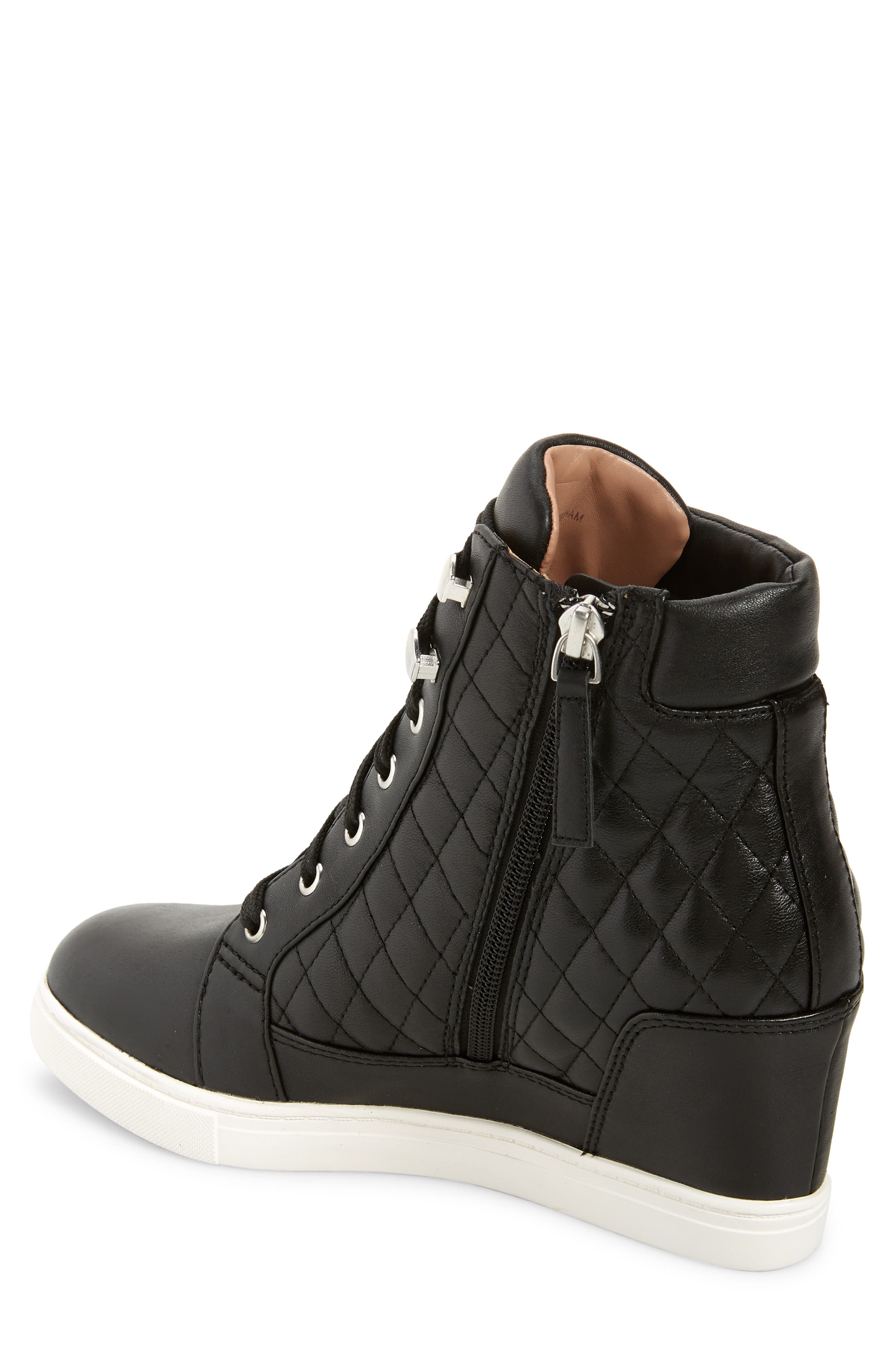 Linea Paolo Linea Paola Fiji Wedge Sneaker, Alternate, color, Black