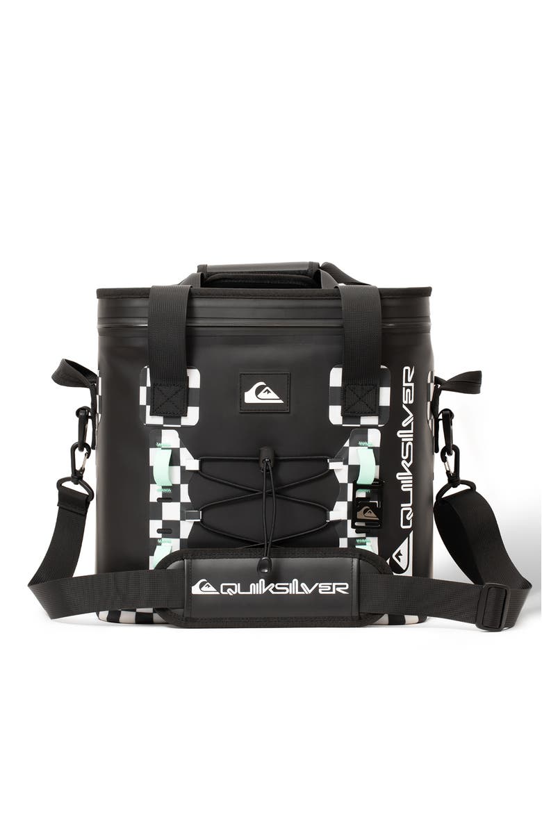 Quiksilver Shoreline 20L Multi-Layer Insulated Box Cooler with Bottle Opener, Main, color, Original Checkered