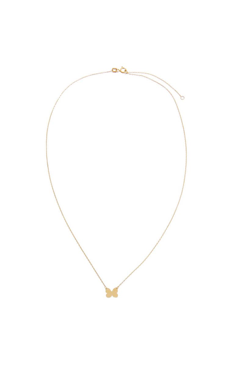 BY ADINA EDEN Butterfly Pendant Necklace 14K, Alternate, color, 14K Gold