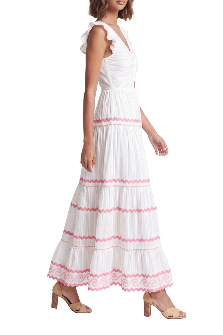 Flavian Cotton Maxi Dress, Alternate, color, WHITE