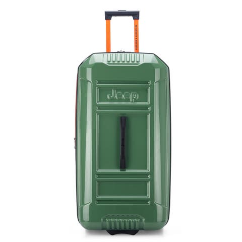 JH003B Checked-Large 30 Inch Hardside Expandable Luggage with Two Wheels