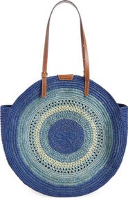 Anya Hindmarch Bow Round Raffia Tote