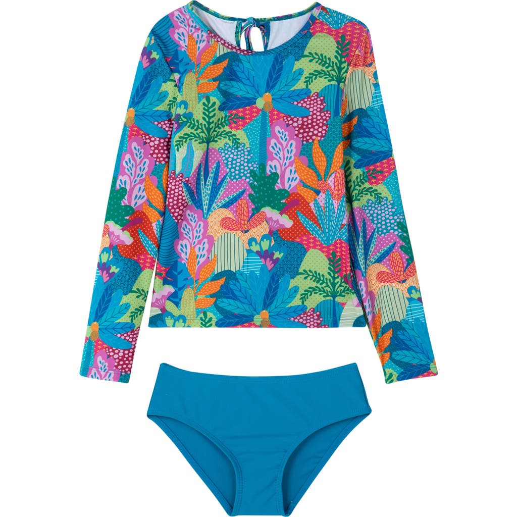 Shop Gottex Kids Ocean Blooms Long Sleeve Rash Guard Set