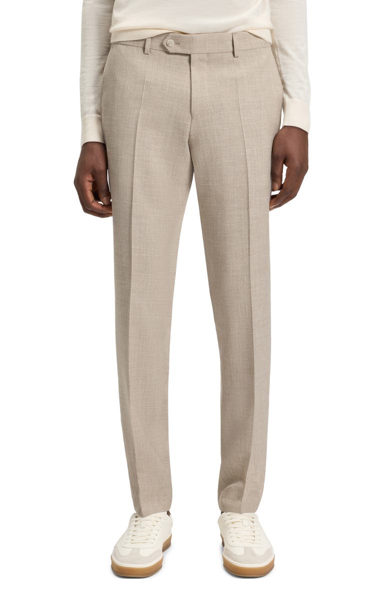BOSS x Beckham Tan Mélange Suit, Alternate, color, Beige