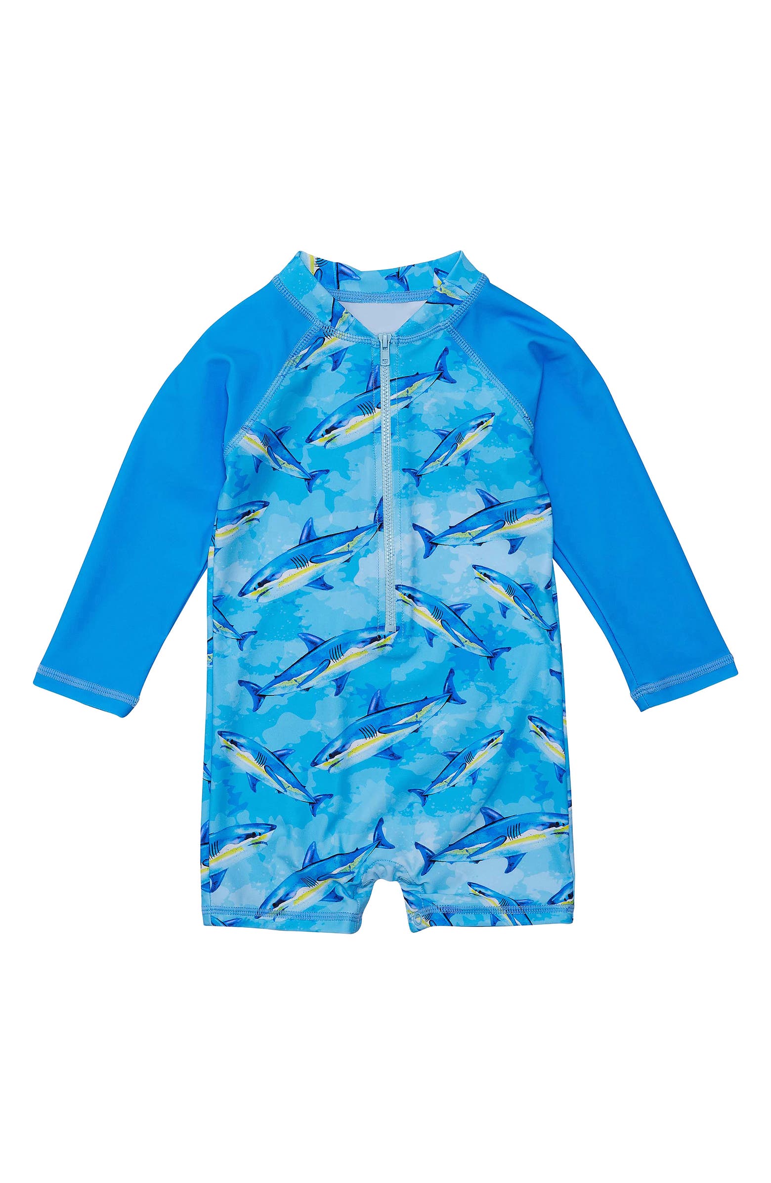 Snapper Rock Jawsome Waves One-Piece Rashguard Swimsuit | Nordstrom