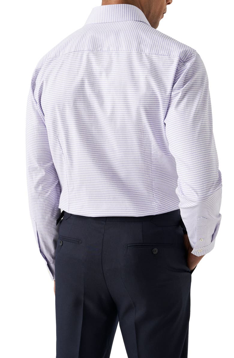 Eton Contemporary Fit Check Dress Shirt, Alternate, color, Medium Purple