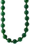EFFY 14K Yellow Gold Green Jade Necklace