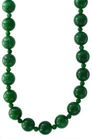 EFFY 14K Yellow Gold Green Jade Necklace