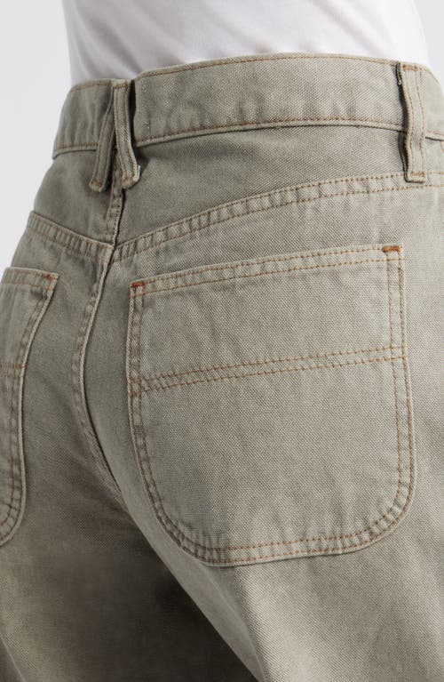 SLVRLAKE SLVRLAKE TESS HIGH WAIST WORKER STRAIGHT LEG PANTS 
