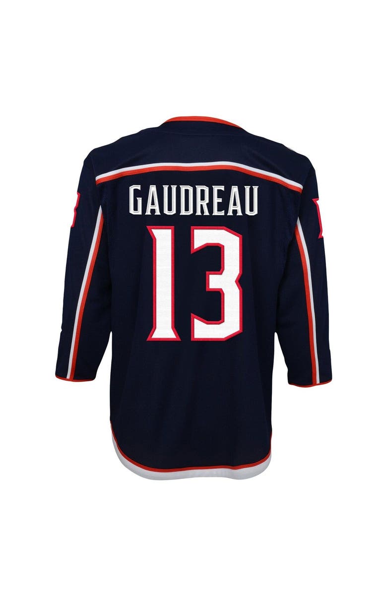 Outerstuff Youth Johnny Gaudreau Navy Columbus Blue Jackets 2022/23 Premier Player Jersey, Alternate, color, Navy