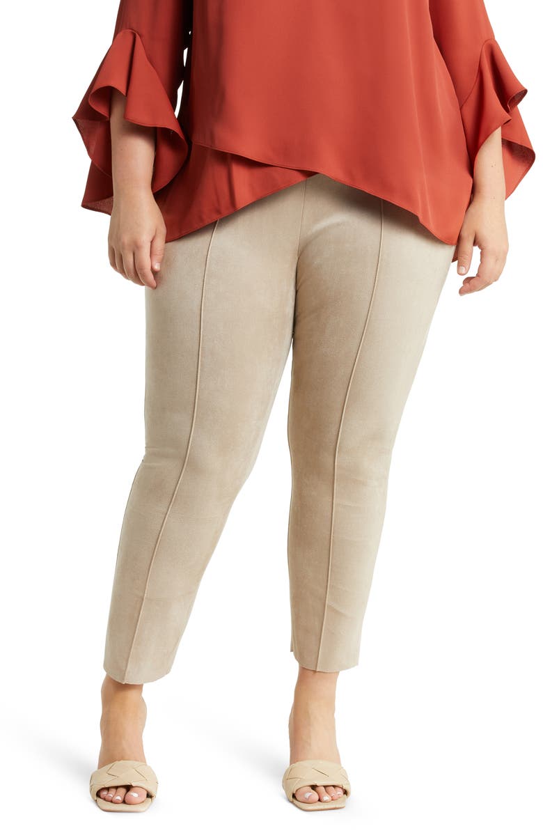 Vince Camuto Faux Suede Leggings, Main, color, 