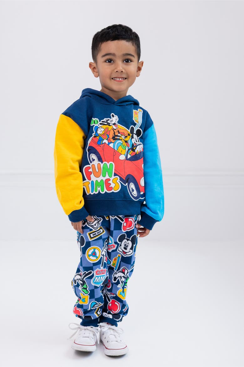 Mickey Mouse Fleece 2-piece Hoodie And Pants Set, Alternate, color, Mickey Friends Navy
