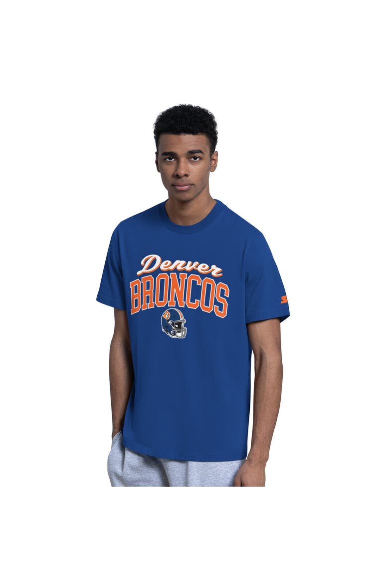 Men's Starter  Royal Denver Broncos Vintage Logo Hoodie & T-Shirt Combo Pack, Alternate, color, Royal