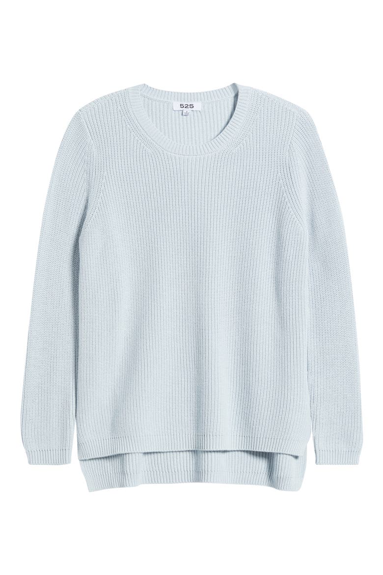 Emma High-Low Sweater, Alternate, color, ARCTIC ICE