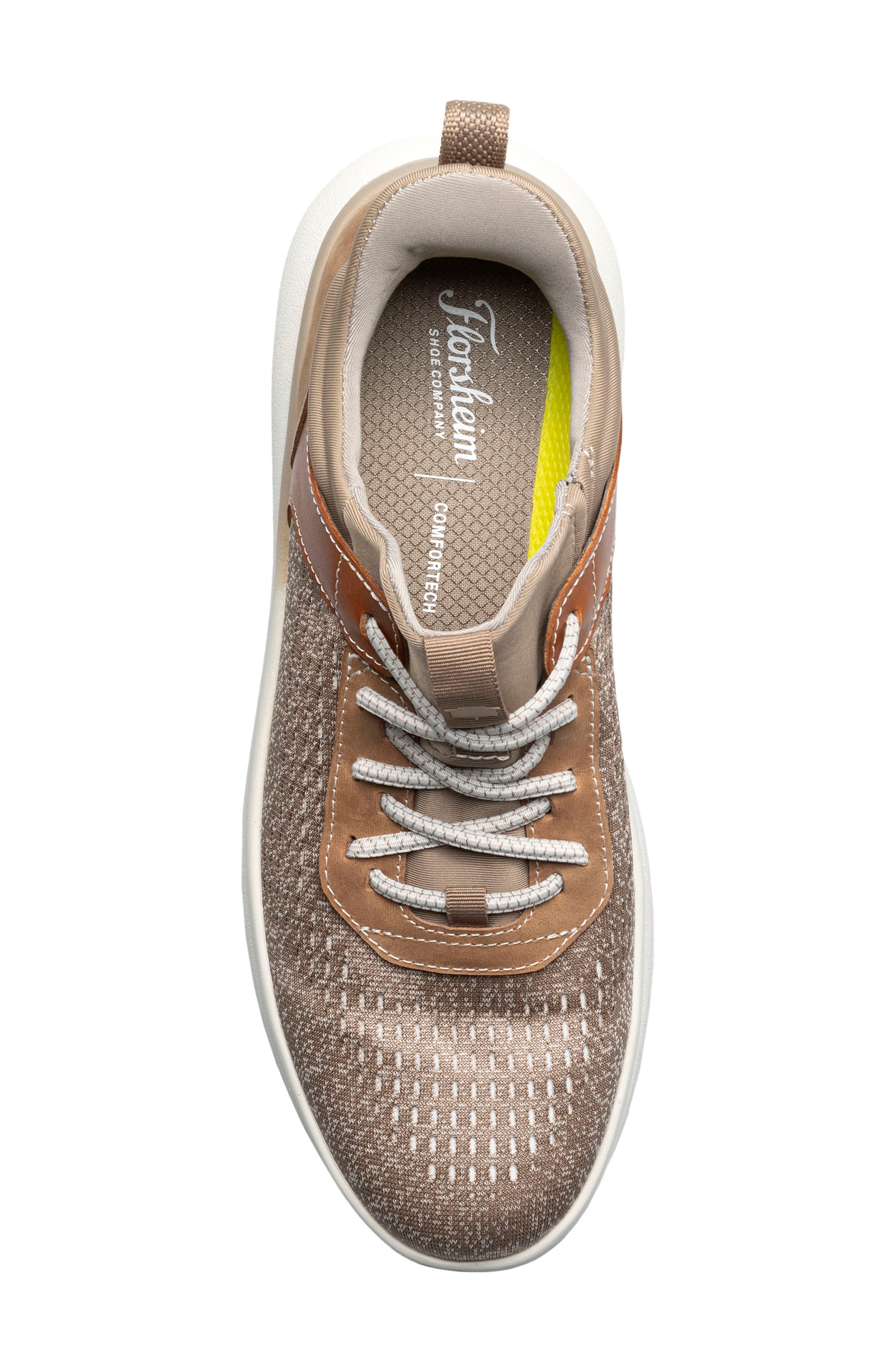 Fleet Knit Elastic Sneaker, Alternate, color, TAUPE