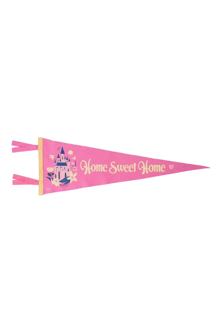 x Disney Home Sweet Home Felt Pennant Flag (Nordstrom Exclusive), Main, color, PINK