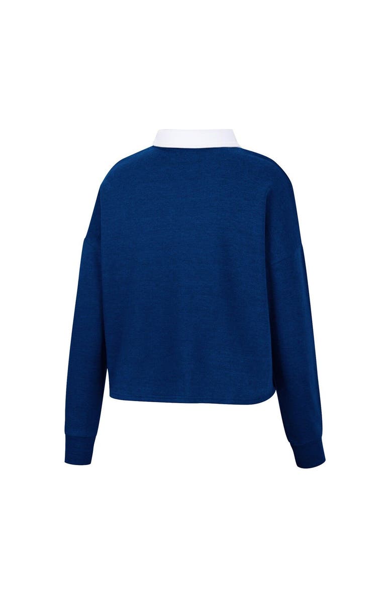 COLOSSEUM Women's Colosseum Navy BYU Cougars I Love My Job Rugby Long Sleeve Shirt, Alternate, color, 