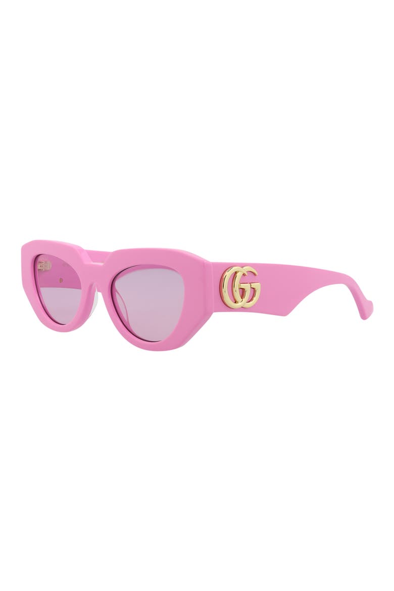 51mm Cat Eye Sunglasses, Alternate, color, PINK PINK PINK