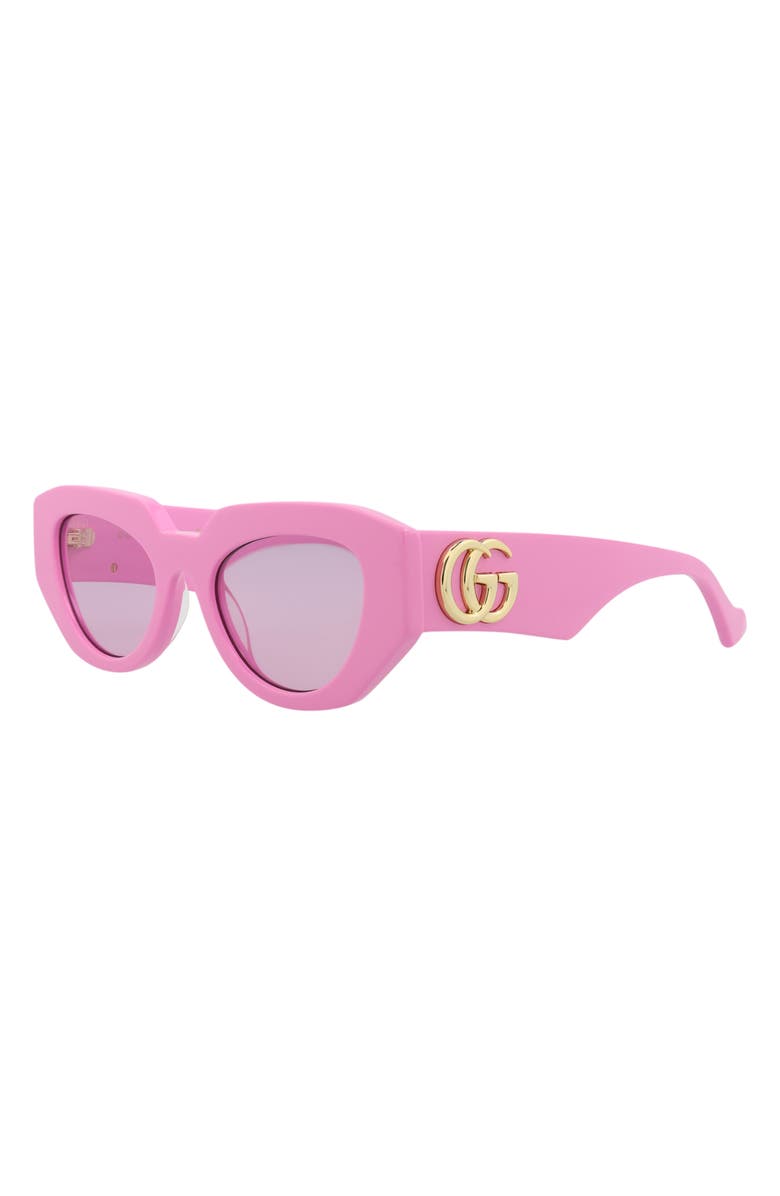 Gucci 51mm Cat Eye Sunglasses, Alternate, color, Pink Pink Pink