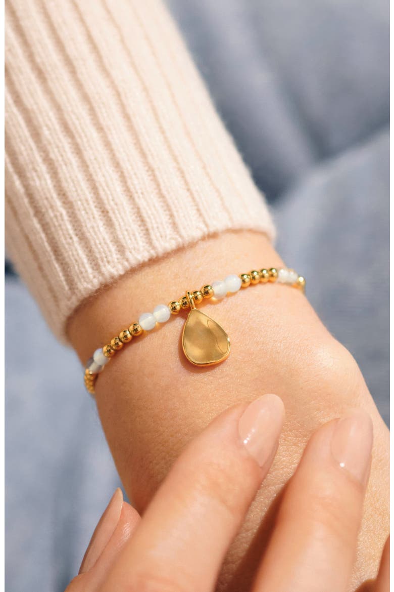 Birthstone A Little Bracelet in Gold-Tone Plating, Alternate, color, June
