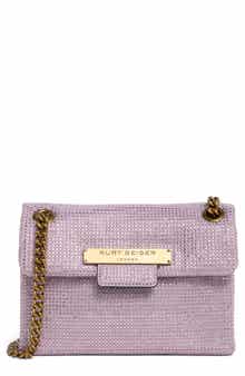 Kurt Geiger London Mini Plate Brixton Rhinestone Crossbody Bag