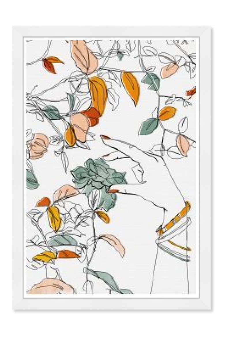 Summer Print Wall Art, Main, color, WHITE