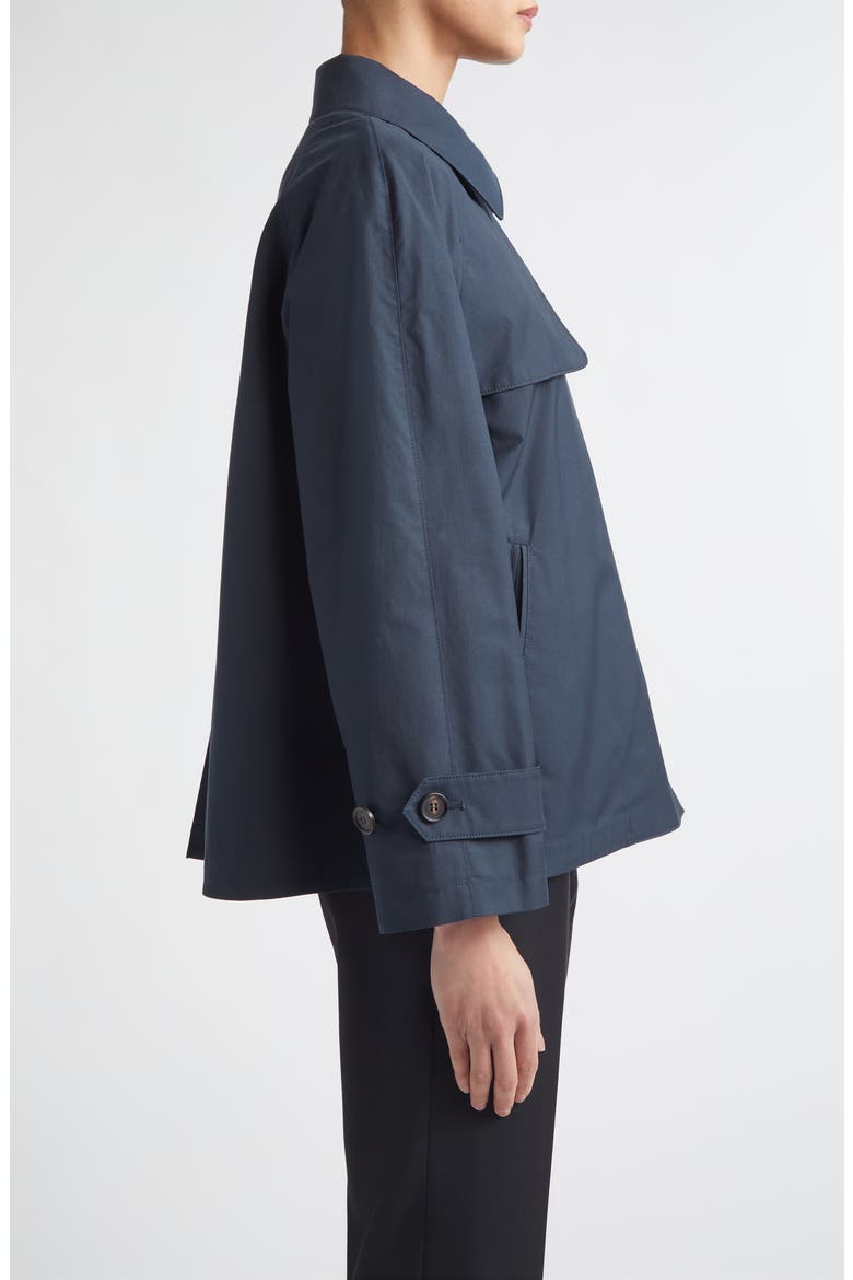 Tiglio Crop Raincoat, Alternate, color, ULTRAMARINE