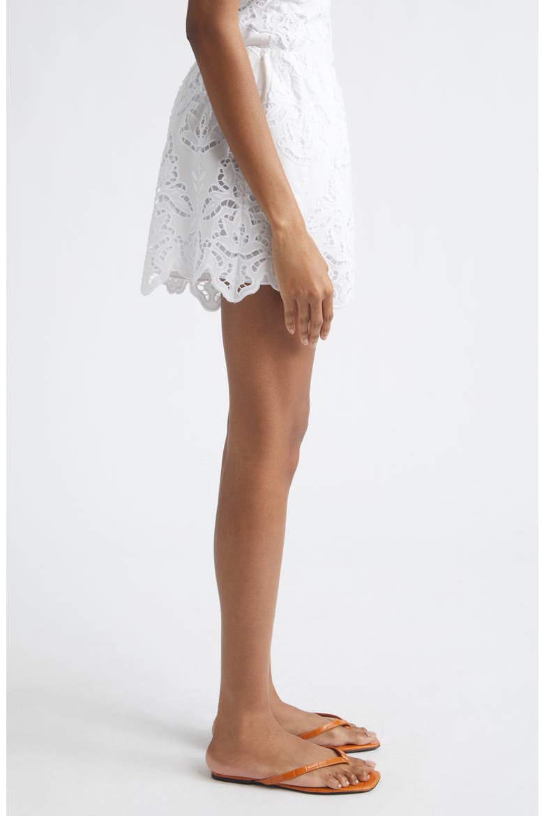 Pavlina Eyelet Embroidery Shorts, Alternate, color, OPTIC