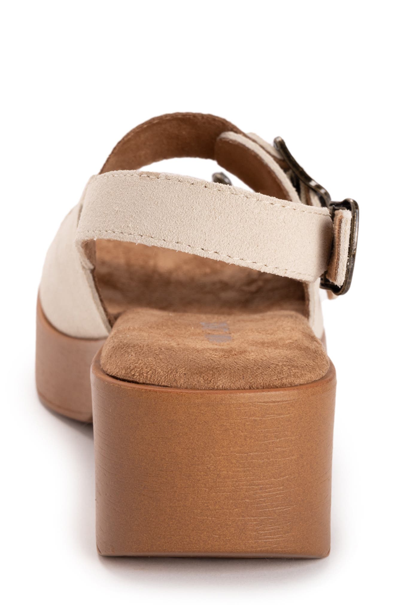 MUK LUKS Calliope Wedge Sandal, Alternate, color, Natural Suede