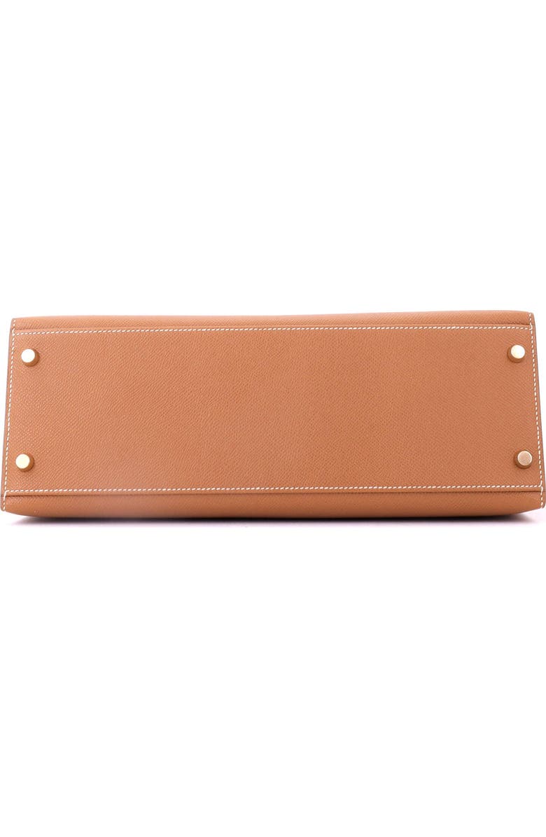 Pre-Owned Hermes Kelly Handbag Brown Courchevel with Gold Hardware 32, Alternate, color, Gold