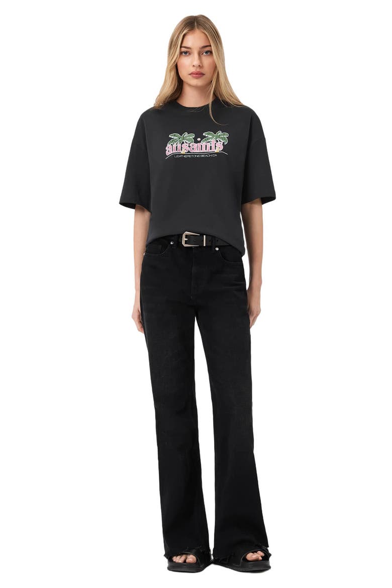 Troppo Etta Logo Graphic T-Shirt, Alternate, color, WASHED BLACK