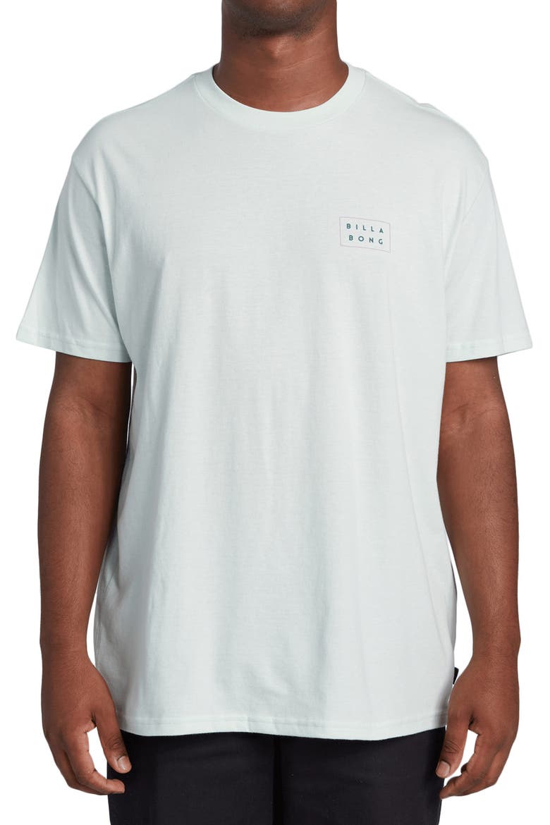 Diecut Logo Graphic Tee, Main, color, SEAGLASS