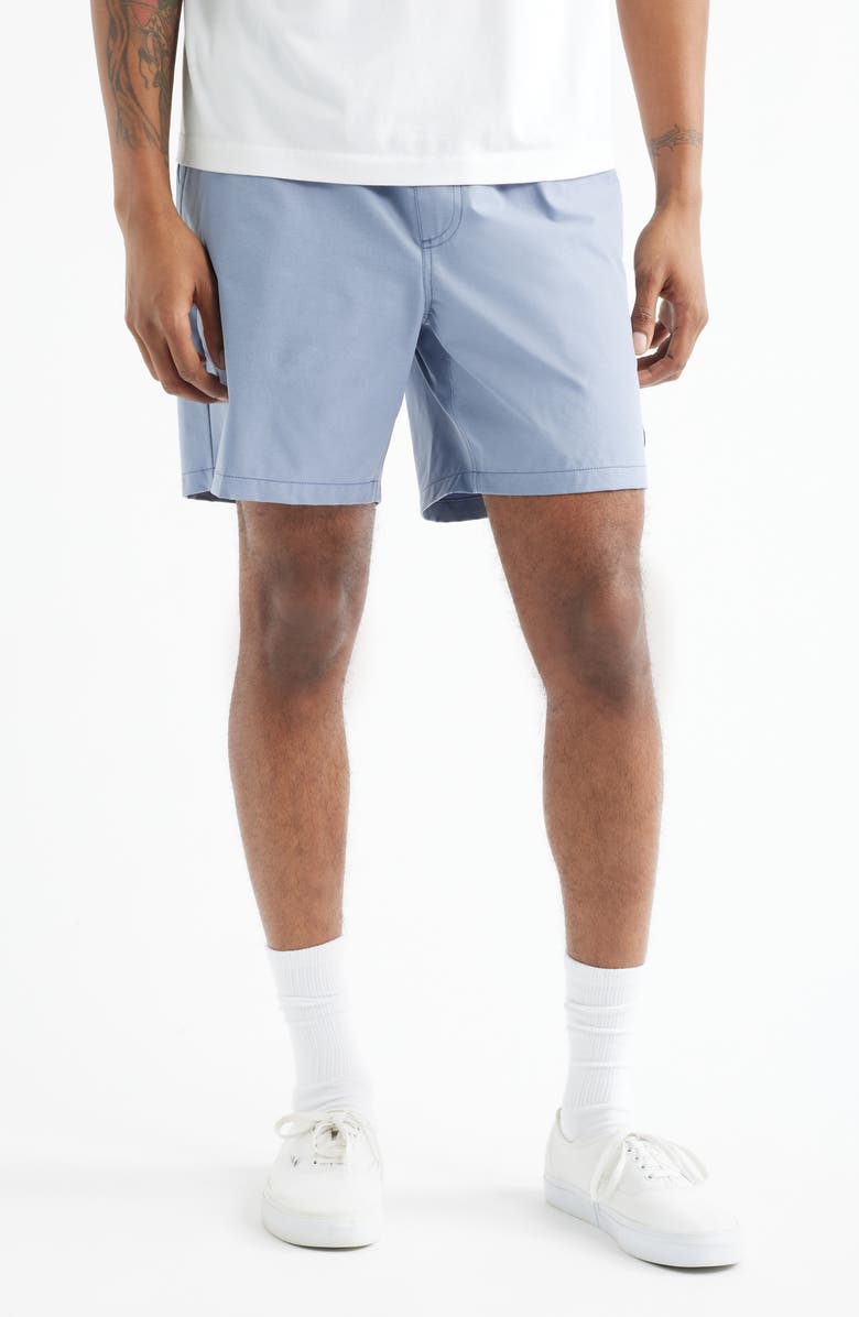 Vans Range Relaxed Water Repellent Shorts, Main, color, Glacial Slate