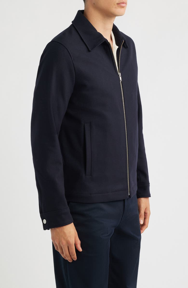 Theory Wyatt Wool Blend Bomber Jacket, Alternate, color, Eclipse