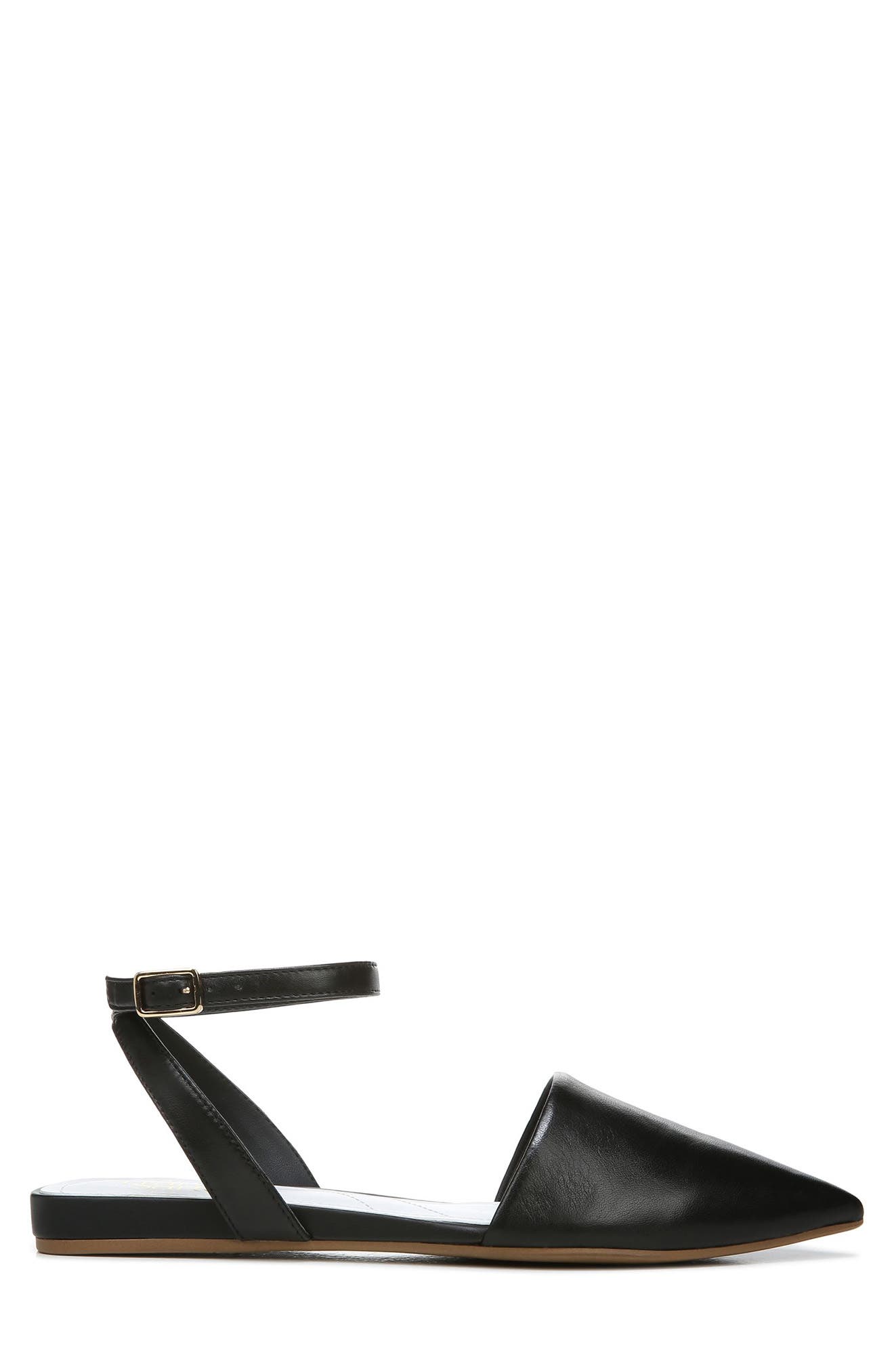 Franco Sarto Cira Pointed Toe Ankle Strap Flat, Alternate, color, 