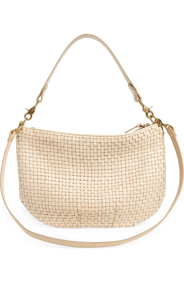 Clare V. Moyen Woven Leather Convertible Messenger Bag, Alternate, color,