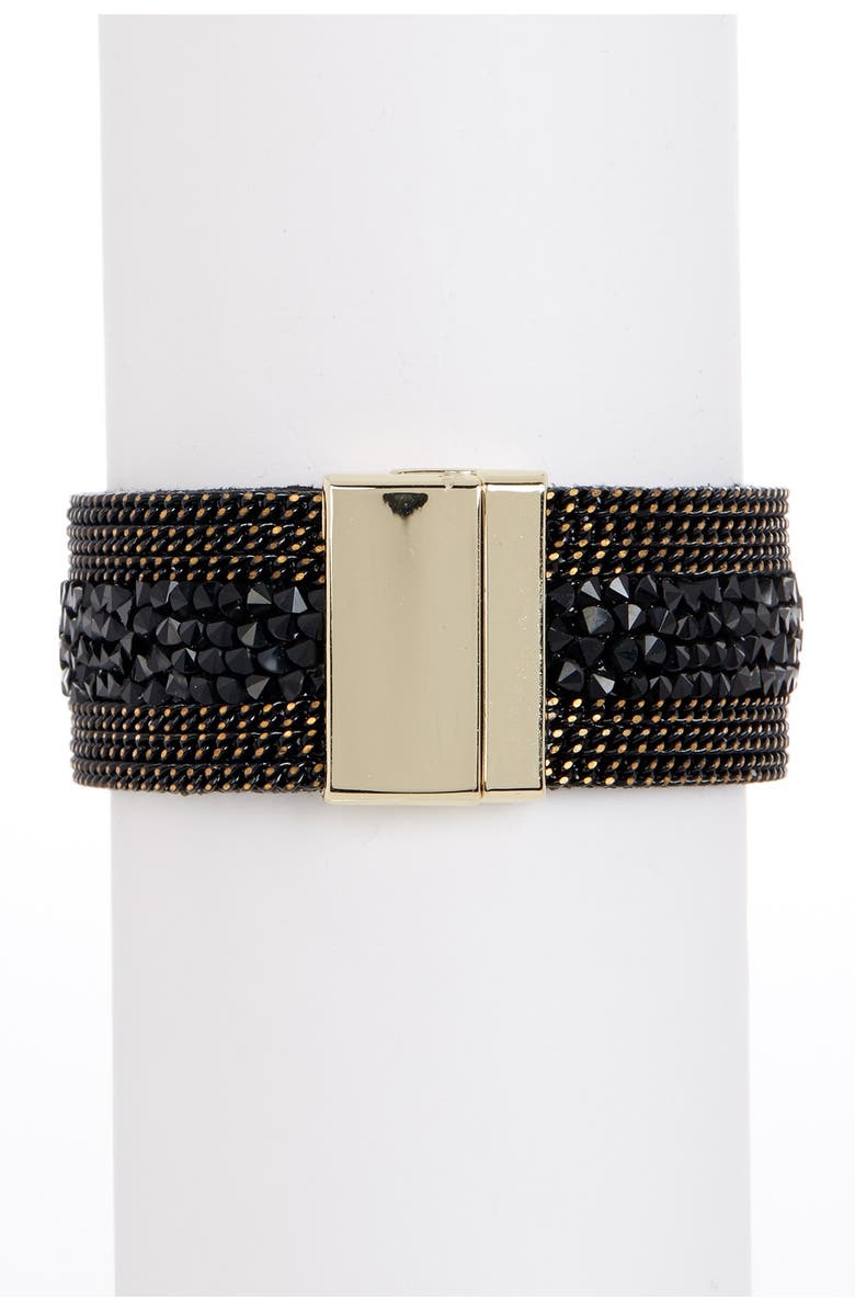 OLIVIA WELLES Meredith Mixed Crystal & Stone Chain Bracelet, Alternate, color, Gold-Ivory
