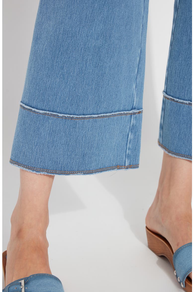 Margo High Waist Crop Jeans, Alternate, color, BLEACHED BLUE