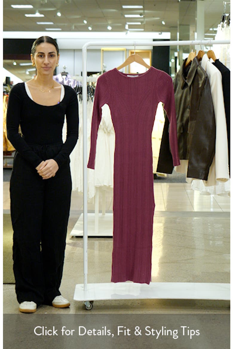 Mattie Long Sleeve Rib Maxi Dress video