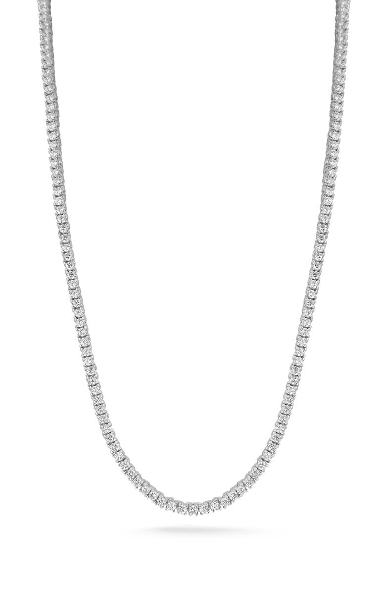 CHLOE AND MADISON 2mm Cubic Zirconia Tennis Necklace, Main, color, 
