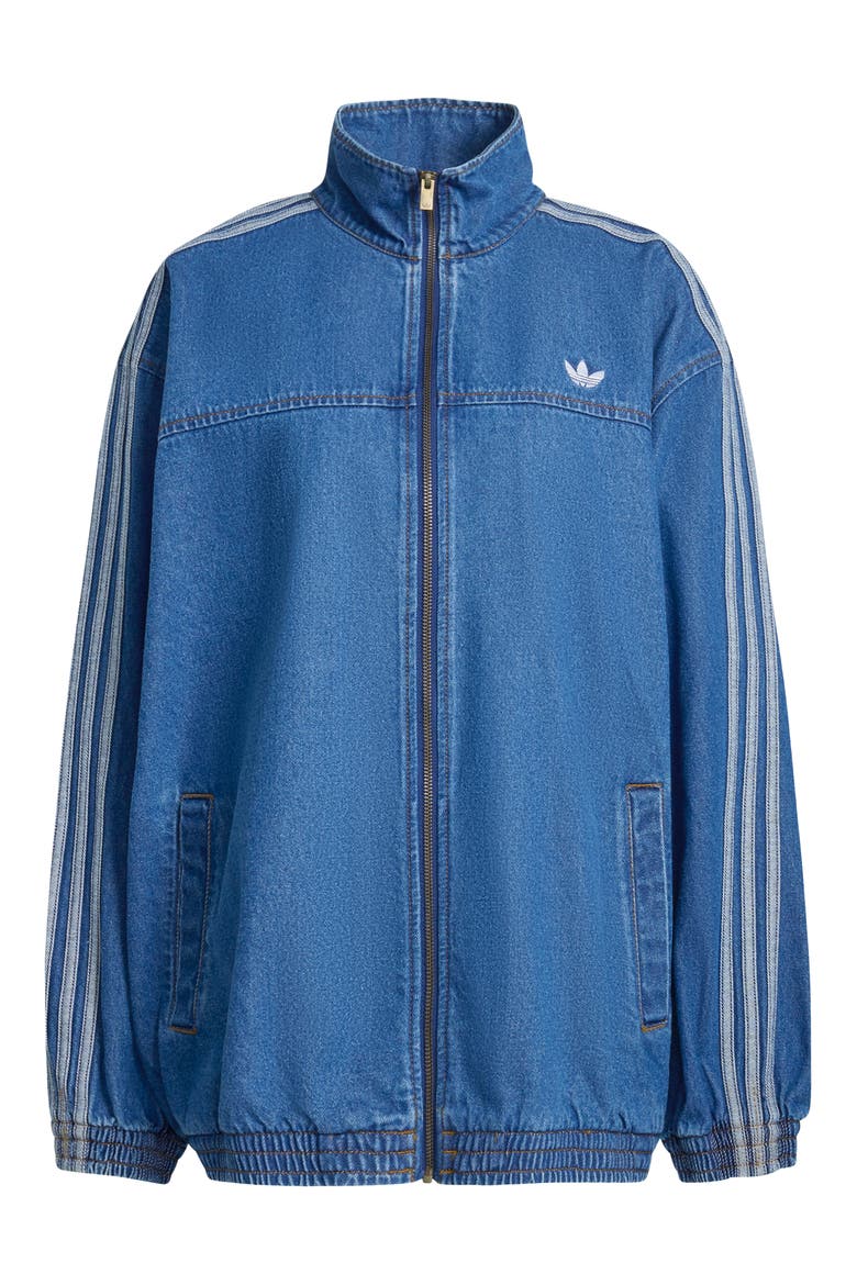 Firebird Denim Track Jacket, Alternate, color, MEDIUM VINTAGE DENIM