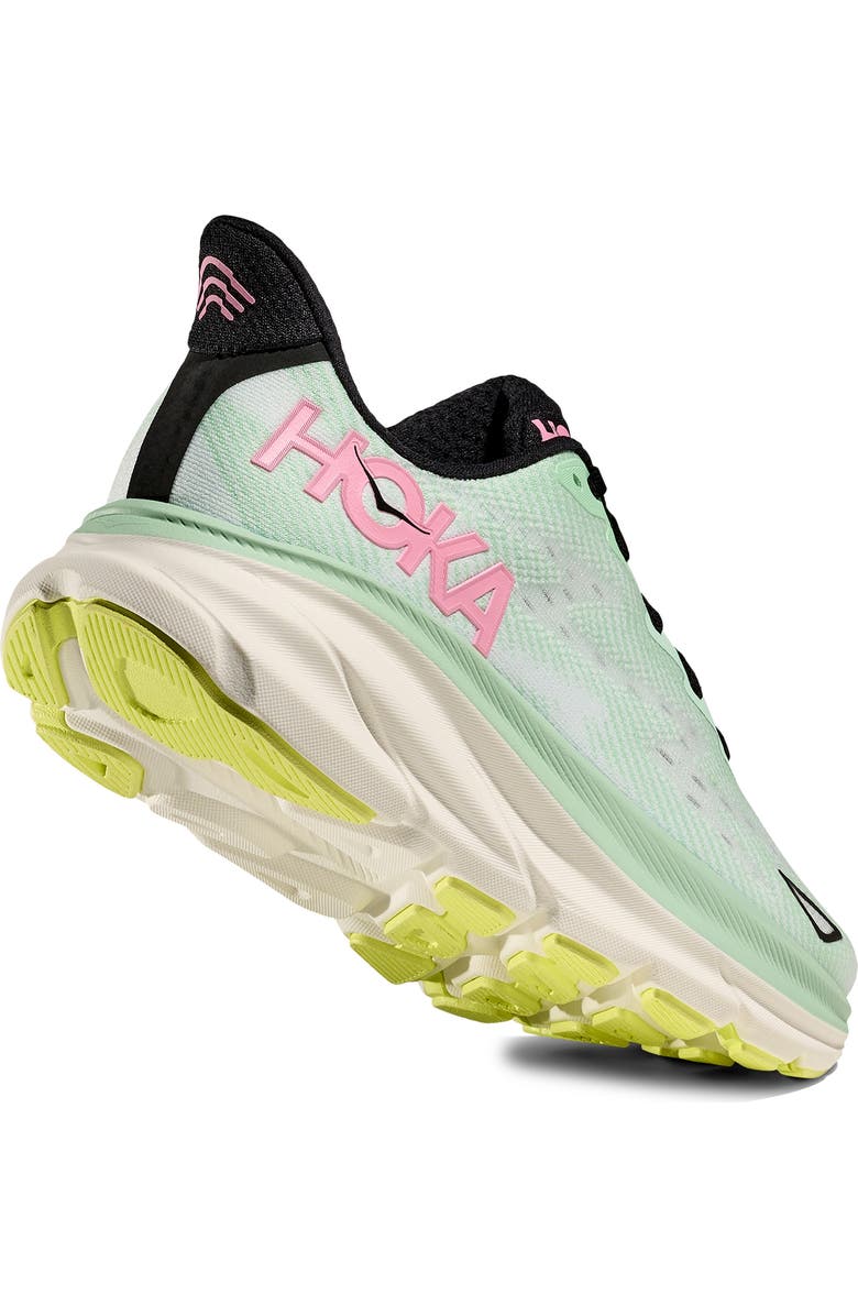 HOKA Clifton 9 Running Shoe, Alternate, color, Mint Fluorite / Snow Melt