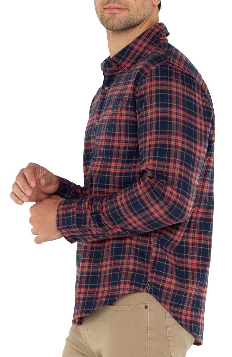 Liverpool Plaid Button-Up Shirt, Alternate, color, 